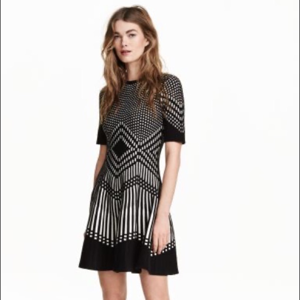 HM Jacquard mini dress